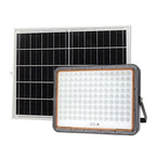 LED Floodlight, Black, with Solar Panel, 25W, 3200Lm, White Light — image 1