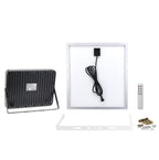 LED Floodlight, Black, with Solar Panel, 30W, White Light — image 3