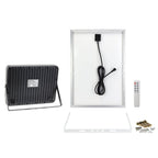 LED Floodlight, Black, with Solar Panel, 40W, White Light — image 3