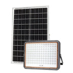 LED Floodlight, Black, with Solar Panel, 40W, White Light — image 1