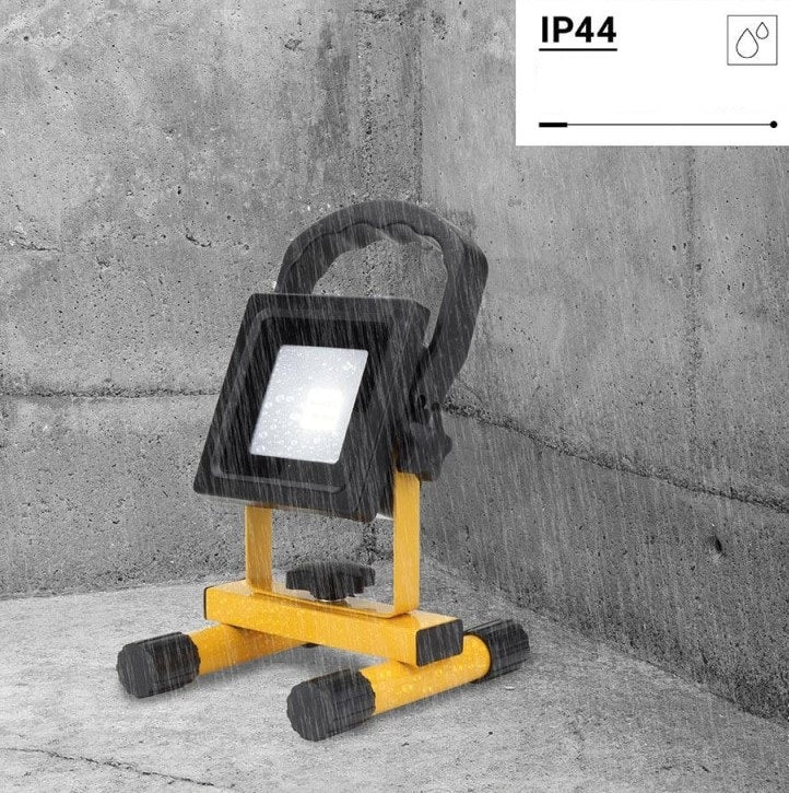 LED Floodlight, Portable, Rechargeable, 10W, White Light — image 4