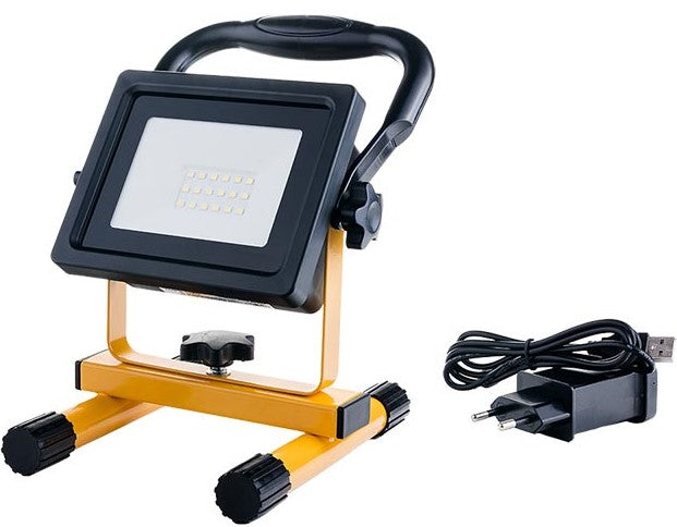 LED Floodlight, Portable, Rechargeable, 20W, White Light — image 1