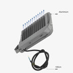 LED Floodlight, Grey, 100Lm/W, 100W, Neutral Light — image 4