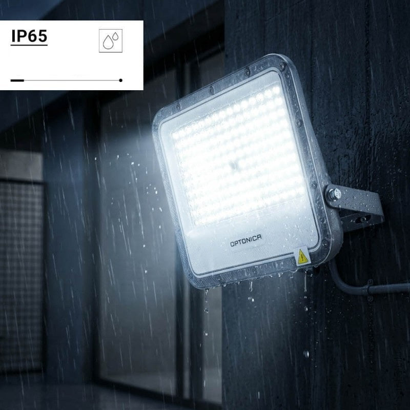 LED Floodlight, Grey, 100Lm/W, 100W, Neutral Light — image 7