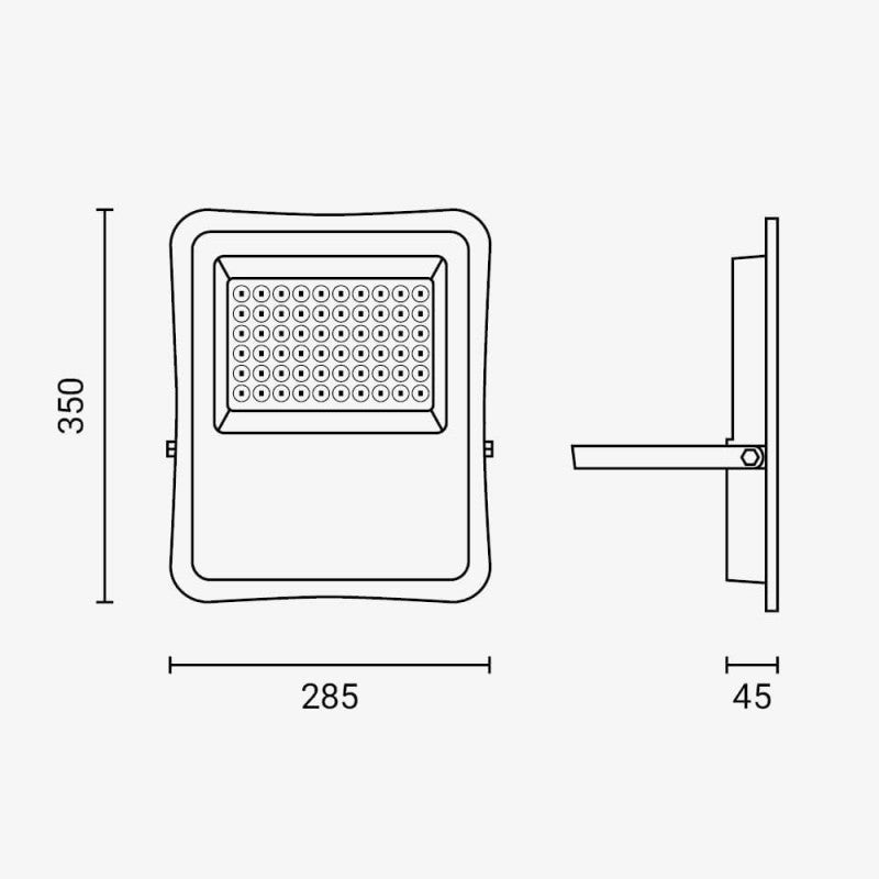LED Floodlight, Grey, with Solar Panel, 20W, White Light — image 5
