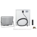 LED Floodlight, Grey, with Solar Panel, 30W, 120°, White Light — image 5