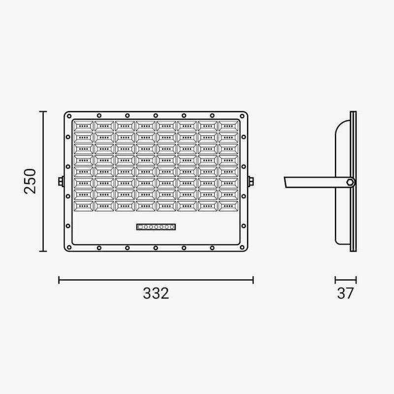 LED Floodlight, Grey, with Solar Panel, 30W, 120°, White Light — image 6