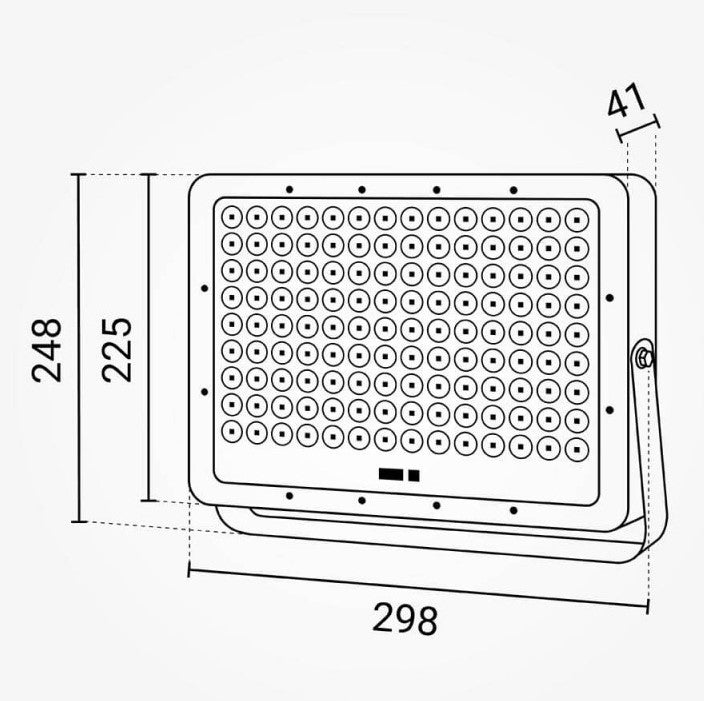 LED Floodlight, Grey, with Solar Panel, 40W, White Light — image 4