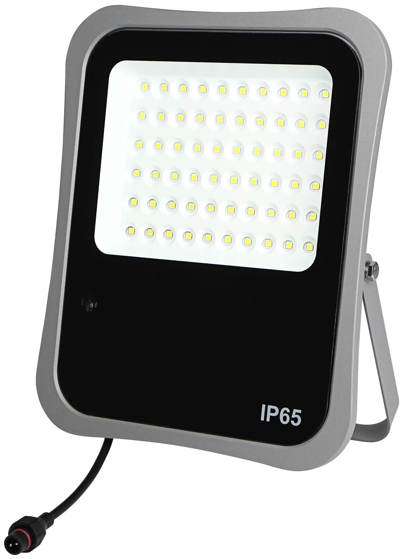 LED Floodlight, Grey, with Solar Panel, 20W, White Light — image 1