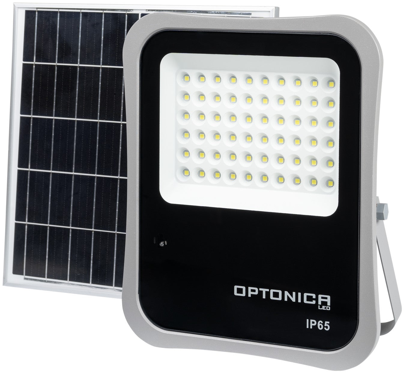 LED Floodlight, Grey, with Solar Panel, 20W, White Light — image 2