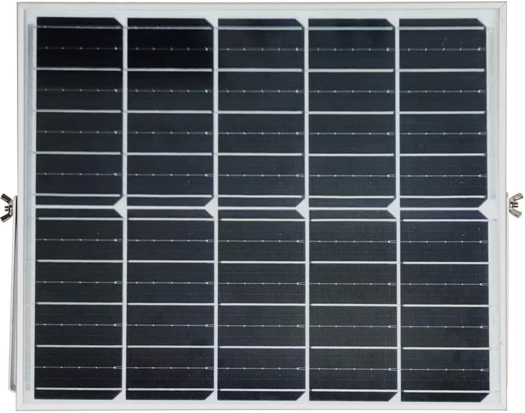 LED Floodlight, Grey, with Solar Panel, 30W, 120°, White Light — image 3