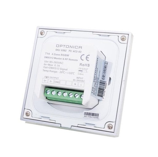 LED RGBW DMX Controller, 4 Zones, Remote Control — image 3