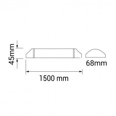 LED Batten Fitting Light, IP65, 50W, White Light — image 4