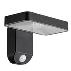 LED Solar Wall Lamp, Black, Square, 9W, Warm Light — image 2