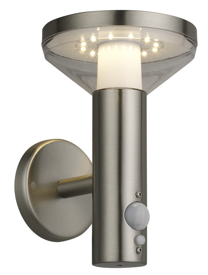LED Solar Wall Light, Up, PIR Sensor, 2W, Warm Light — image 1
