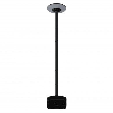 LED Solar Garden Lamp, Black, 2.5m Pole, Water Tank, Remote Control, CCT — image 1