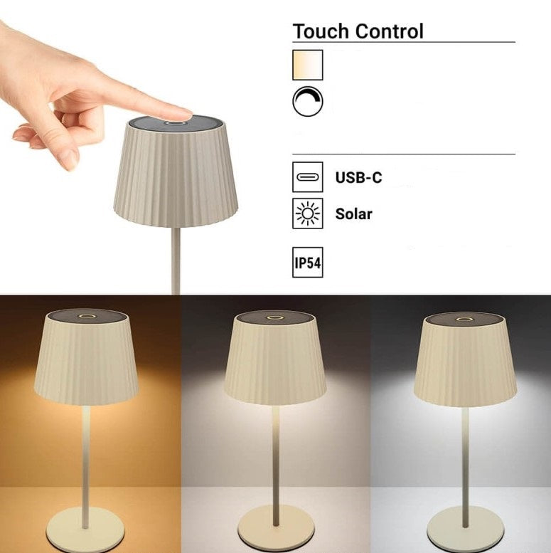 LED Rechargeable Solar Table Lamp, 2.5W, CCT 3000K-6000K — image 3