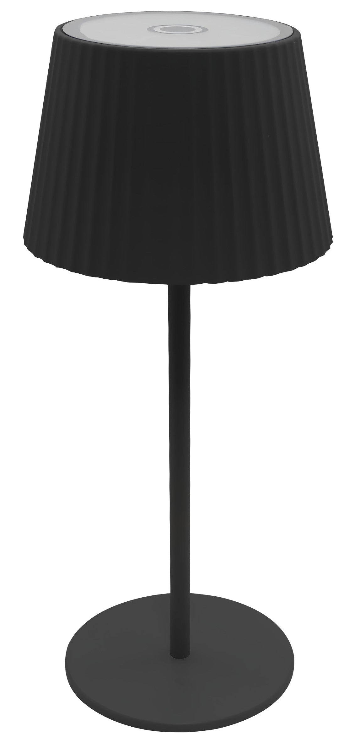LED Rechargeable Solar Table Lamp, 2.5W, Chrome — image 1