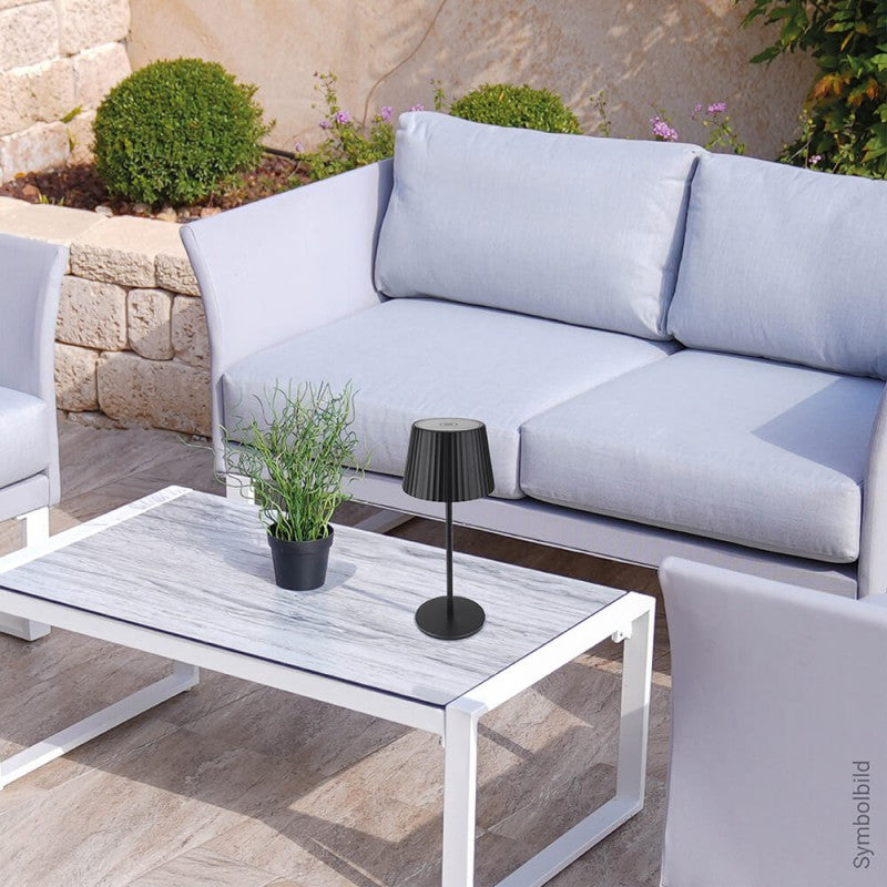 LED Rechargeable Solar Table Lamp, 2.5W, Chrome — image 4