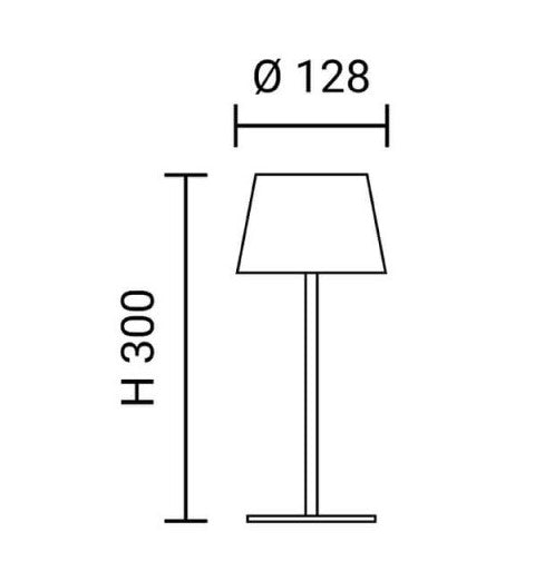 LED Rechargeable Solar Table Lamp, 2.5W, Chrome — image 5