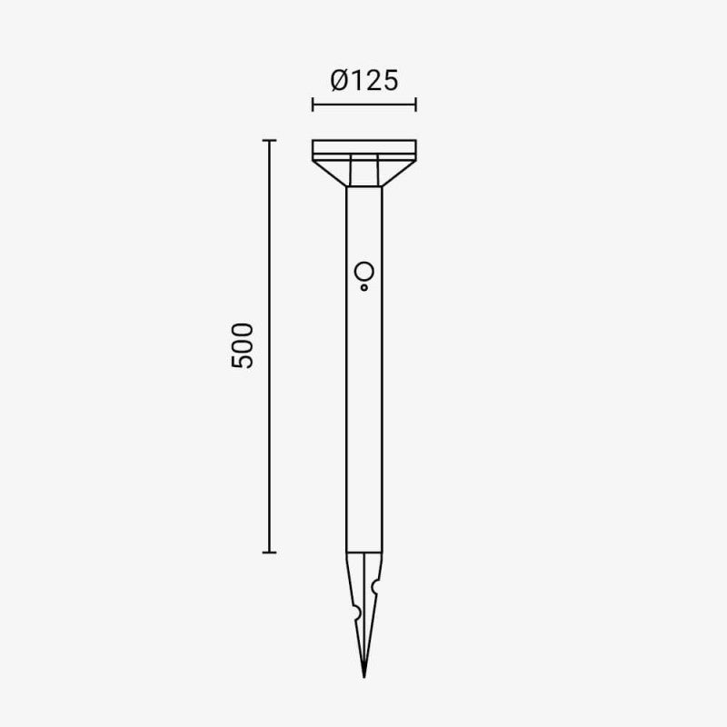 LED Solar Lawn Lamp, 2W, Spike, PIR Sensor, Warm Light — image 5
