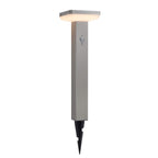 LED Solar Lawn Lamp, 4.4W, Spike, Brushed Aluminium, PIR Sensor, Warm Light — image 3