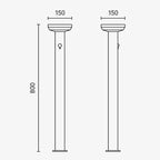 LED Solar Lawn Lamp, 4.4W, Brushed Aluminium, PIR Sensor, Warm Light — image 5