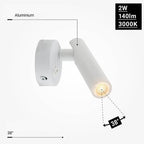 LED Cabinet Light, 2W, ON/OFF-Switch, White, Warm Light — image 4