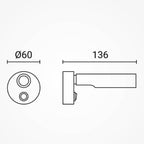 LED Cabinet Light, 2W, ON/OFF-Switch, White, Warm Light — image 6