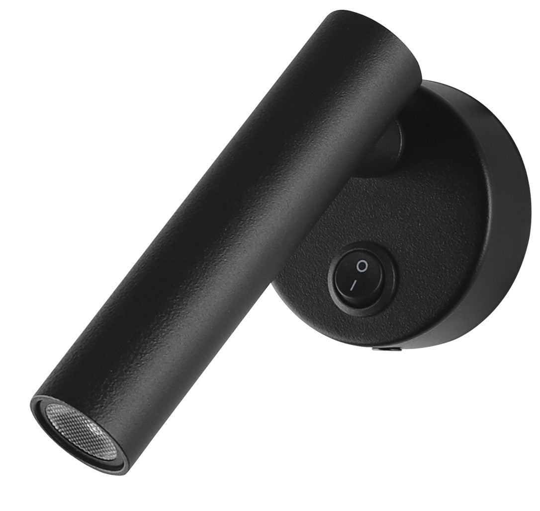 LED Cabinet Light, 2W, ON/OFF-Switch, Black, Neutral Light — image 1