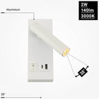 LED Cabinet Light, 2W, ON/OFF-Switch, USB, White, Neutral Light — image 4