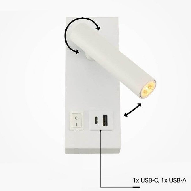 LED Cabinet Light, 2W, ON/OFF-Switch, USB, White, Neutral Light — image 5