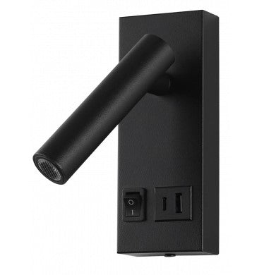 LED Cabinet Light, 2W, ON/OFF-Switch, USB, Black, Warm Light — image 1