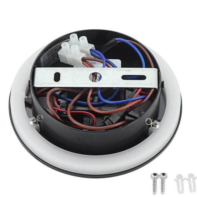 LED Wall Light, 8W, ON/OFF-Switch, USB, Black, Warm Light — image 3