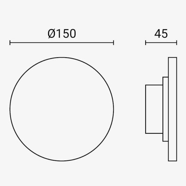 LED Wall Light, White, 12W, 670Lm, Warm Light — image 4