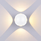 LED Wall Light, White, Round, 4 LEDs, 4W, Warm Light — image 3