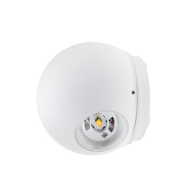 LED Wall Light, White, Round, 6W, Neutral Light — image 1