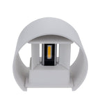 LED Wall Light, White, Round, Adjustable Beam, 6W, Neutral Light — image 4