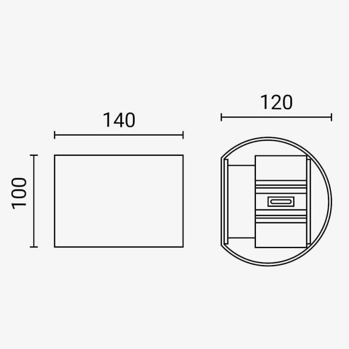 LED Wall Light, White, Round, Adjustable Beam, 6W, Neutral Light — image 5