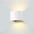 LED Wall Light, White, Round, Adjustable Beam, 6W, Neutral Light — image 1