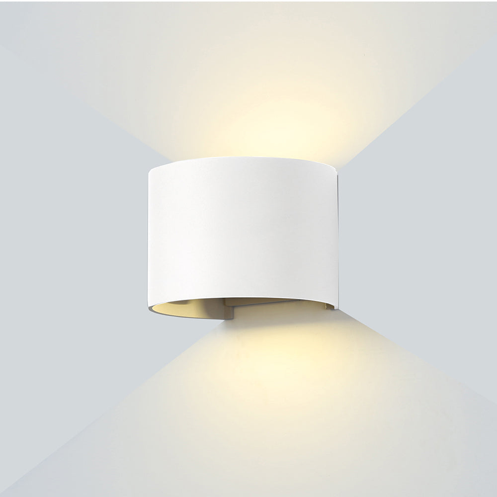 LED Wall Light, White, Round, Adjustable Beam, 6W, Neutral Light — image 1