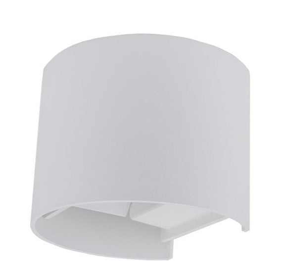 LED Wall Light, White, Round, Adjustable Beam, 6W, Warm Light — image 2