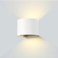 LED Wall Light, White, Round, Adjustable Beam, 6W, Warm Light — image 1
