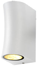 LED Wall Lamp, White, Curved Cylinder, 2 Sockets, Max 35W — image 1