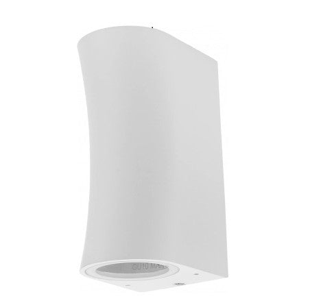 LED Wall Lamp, White, Curved Cylinder, 2 Sockets, Max 35W — image 2