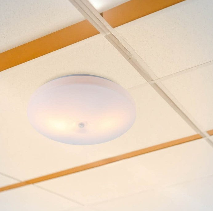 LED Outdoor Ceiling Light, PIR Sensor, 2xE27, White — image 4