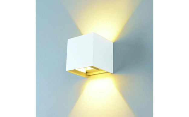 LED Wall Light, White, Square, Adjustable Beam, 12W, Neutral Light — image 5