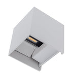 LED Wall Light, White, Square, Adjustable Beam, 12W, Warm Light — image 3