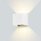 LED Wall Light, White, Square, Adjustable Beam, 6W, Neutral Light — image 4