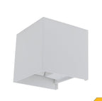 LED Wall Light, White, Square, Adjustable Beam, 6W, Warm Light — image 1